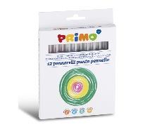 ماژیک پریمو با نوک قلم مویی 12 رنگ