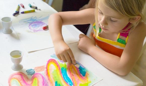 تکنیک های نقاشی با پاستل برای کودکان به صورت تصویری