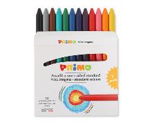 مداد شمعی پریمو 12 رنگ ساده
Primo Wax crayons 12C