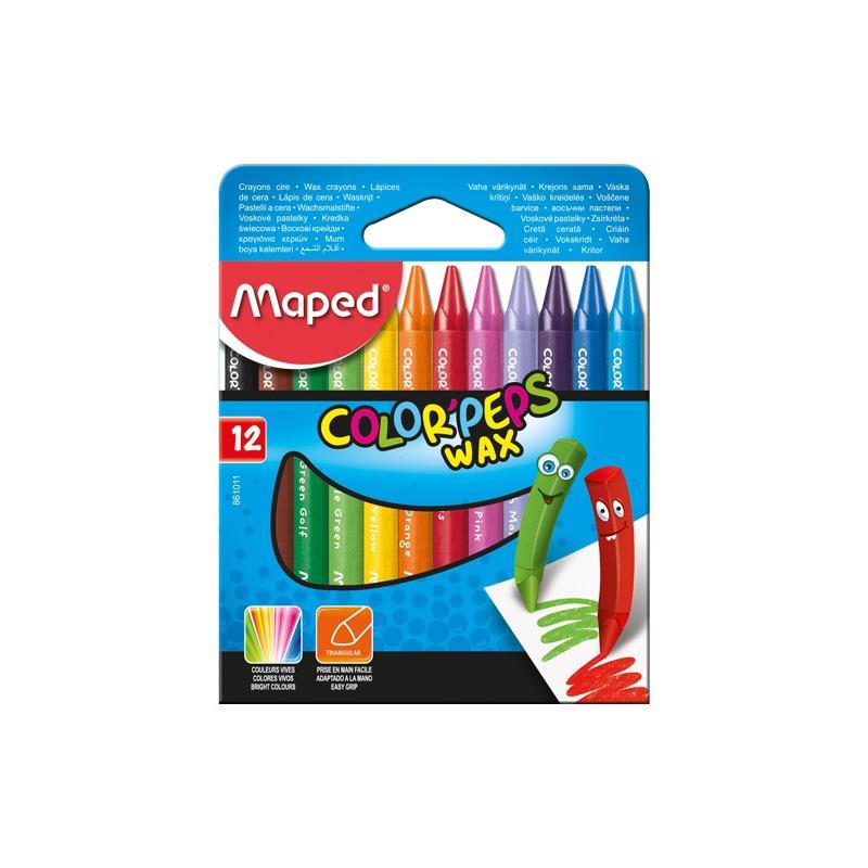 مداد شمعی ماپد 12 رنگ