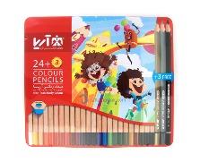 مداد رنگی آریا 3+24 رنگArya 24+3 color pencil