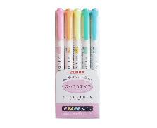 ماژیک هایلایت پاستلی زبرا بسته 5 رنگ
Zebra marker