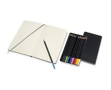 دفتر طراحی مولسکین با مداد رنگی
Art Sketching Kit+ Colored Pencil Set